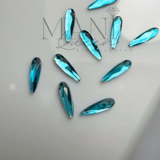 Csepp forma Türkiz 3x10mm