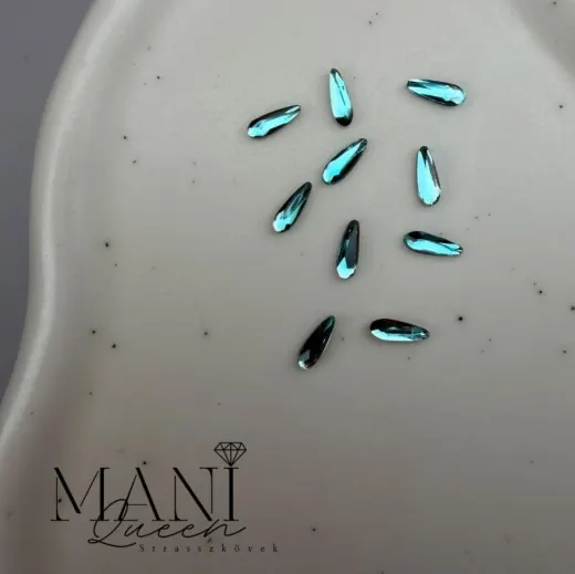 Csepp mini Türkiz 2x6 mm