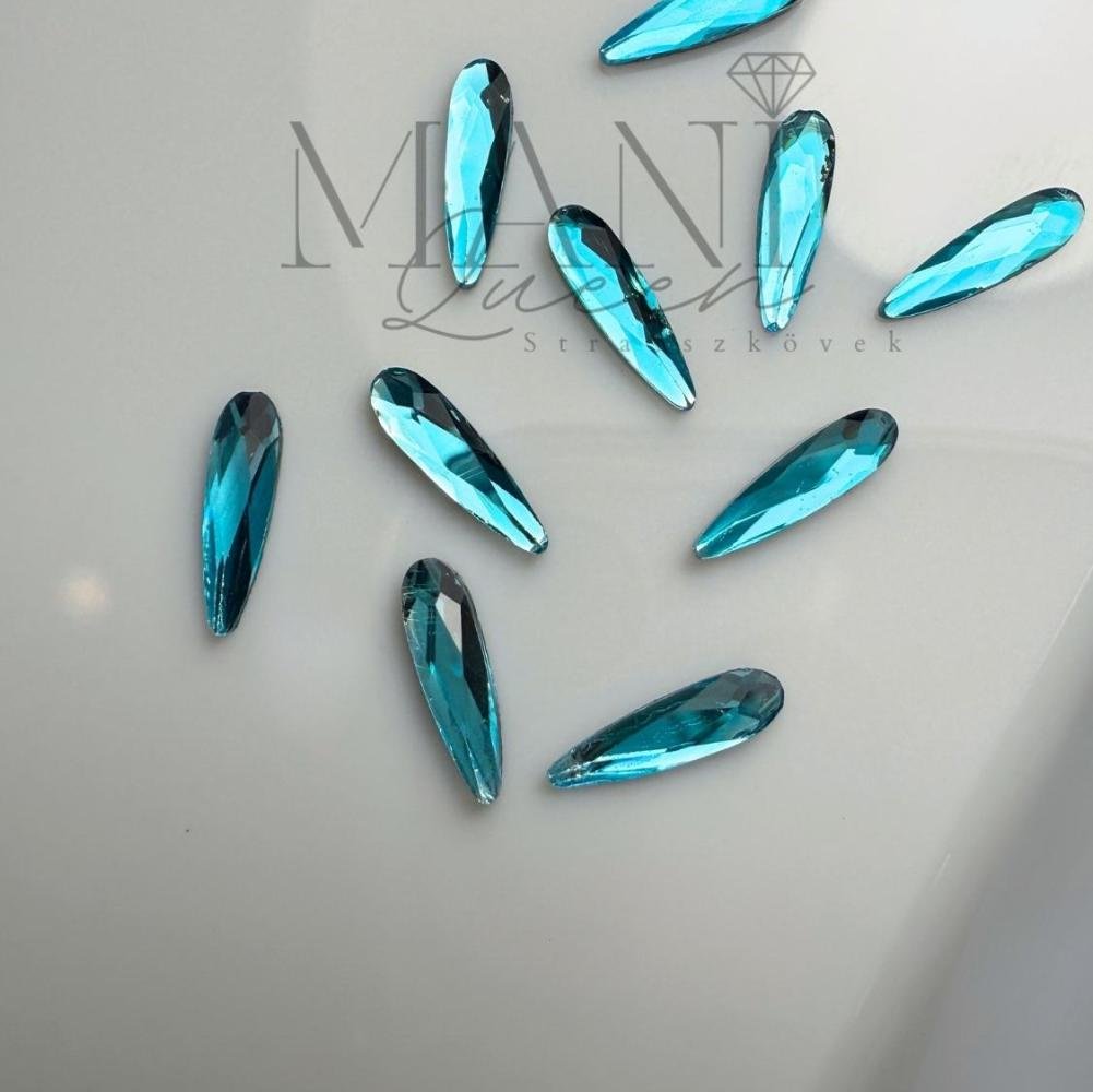 Csepp forma Türkiz 3x10mm